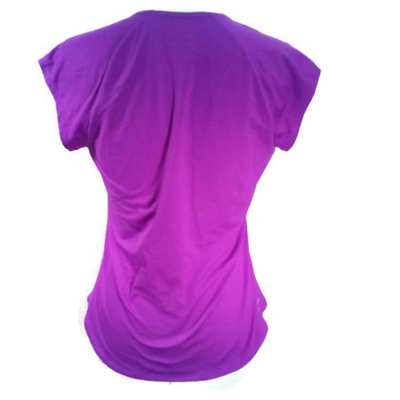 *SOLD* Nike Dri-fit Purple V-Neck Athletic Top Cap - Picture 4 of 8